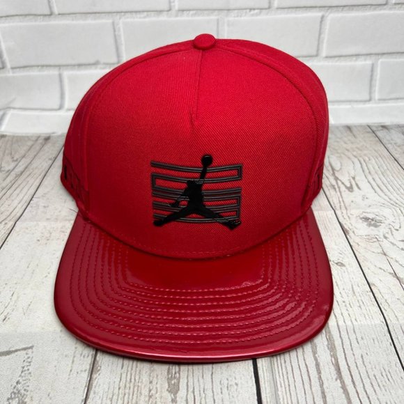 Jordan Accessories Air Jordan J1 Red Jumpman Hat Snapback Cap Men